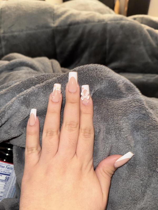 Flame Lily Inspired Handmade Presson Nails