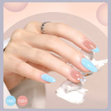 42 Pcs Gel Nail Polish Kit, Pink White Red Jelly Nude Colors All Seasons Gel Nail Polish Set with Glossy & Matte Top Coat and Base Coat for Salon and DIY Manicure at Home